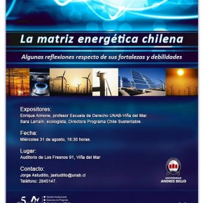 Charla sobre "La Matriz Energetica Chilena", 31 Agosto, Viña