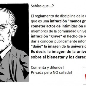 Comparación de infracciones de "gravedad" según el reglamento de la Universidad Andrés Bello...